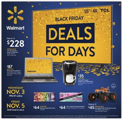 Walmart 黑五首波大促🔥 TCL 55吋4K智能电视$228、Keurig咖啡机$35、玩具$5起，会员可抢先入场开抢！ - 咕噜美国通 ...