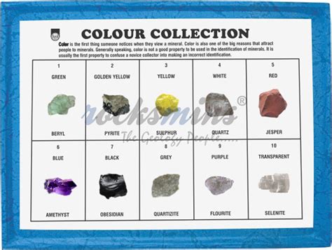 Minerals Colour Collection Rocksmins