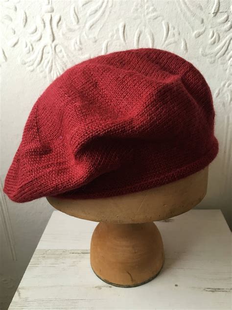 Maroon Knit Beret Burgundy Beret Maroon Tam Burgundy Tam - Etsy