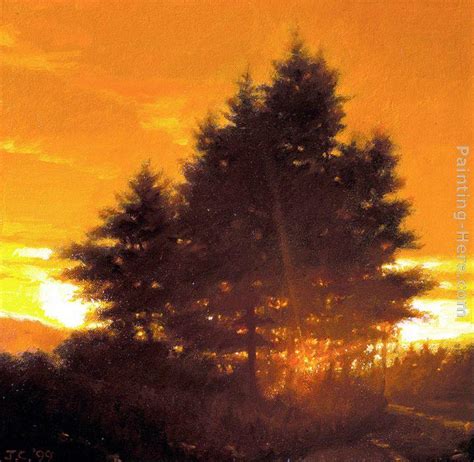 Jacob Collins Sunset Tree painting | framed paintings for sale