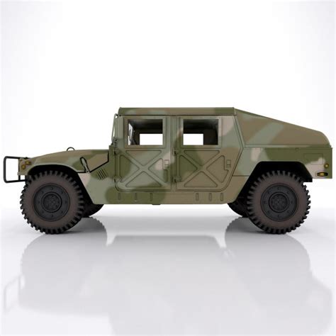 Hummer h1 military camouflage 3D Model in Transport 3DExport