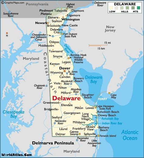 Delaware - 'The First State': Capital city - Dover. Admission to Union - December 7, 1787. The ...