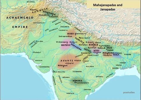 Mahajanpadas and Janapadas on map Archives - PCSSTUDIES