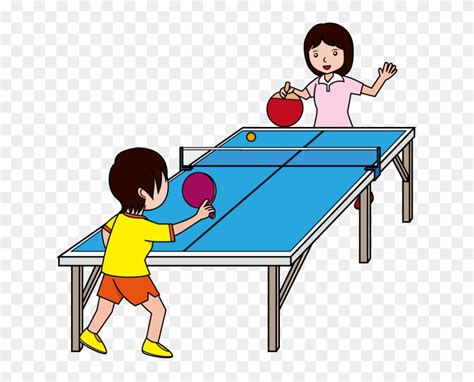 Ping Pong Clipart - Playing Table Tennis Clipart - Free Transparent PNG Clipart Images Download