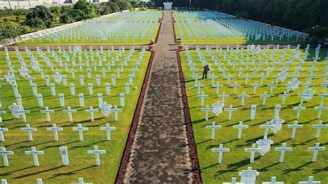 Drone Footage Of Cemetery · Free Stock Video