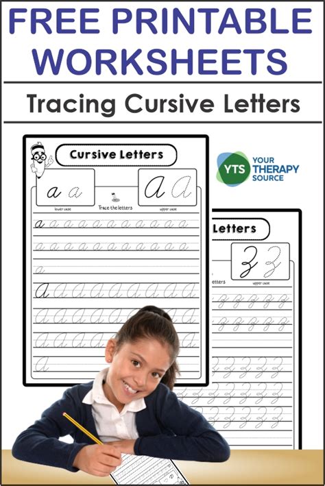 Tracing Cursive Letters Printable - FREE PDF - Your Therapy Source