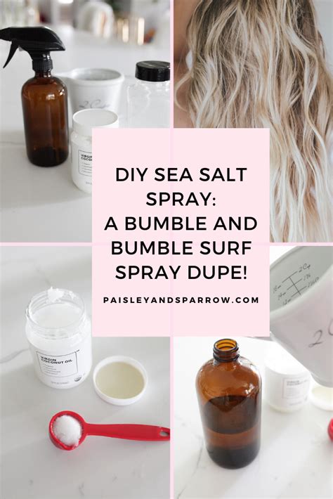 How To Make Sea Salt Spray: 3 Steps & 3 Ingredients - Paisley & Sparrow