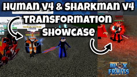 Human Race V4 & Sharkman Race V4 Transformation Showcase! | Blox Fruits | HUMAN V4 IS SO ...