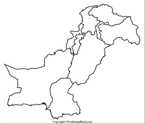 Outline Map Of Pakistan - Image to u