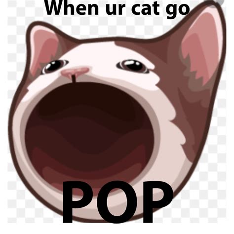 Pop Cat Meme PNG