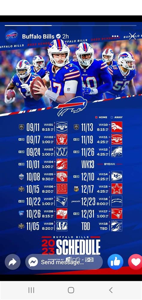 Lola Guerrero Viral: Buffalo Bills Schedule 2023 Nfl