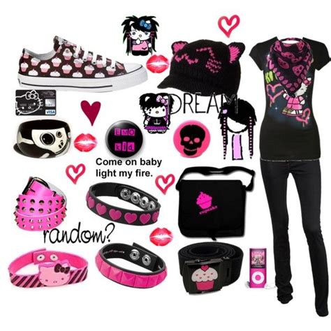 Clothing, polyvore, Emo | Diy emo clothes, Scene outfits, Scene girl ...