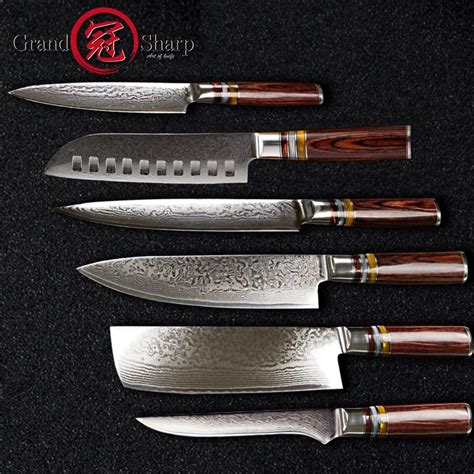 Aliexpress.com : Buy Grandsharp 6 Pcs Chef Knife Set Professional Chef ...