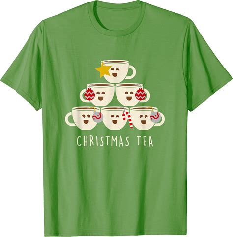 Amazon.com: Christmas Tea - Happy Holidays, a Festive Tea Tree Gift T-Shirt : Clothing, Shoes ...