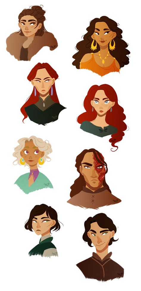 Women of ASOIAF : annemone-art: A Song of Ice and Fire characters ...