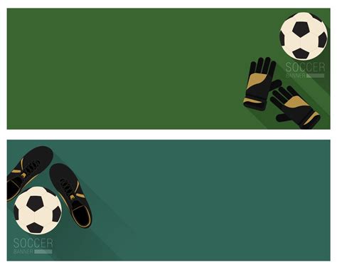 Flat soccer banner 640526 Vector Art at Vecteezy