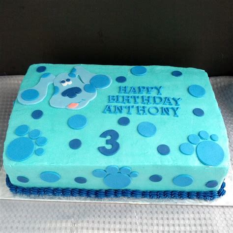 Second Generation Cake Design: Blues Clues Birthday Cake