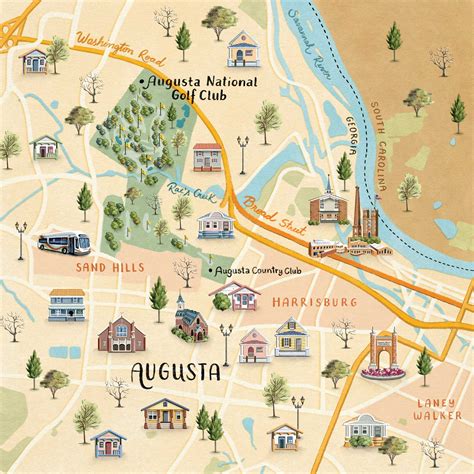 Augusta Riverwalk Map