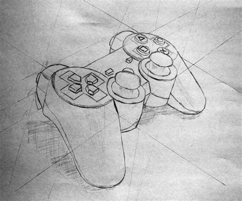 Playstation Controller Drawing at PaintingValley.com | Explore ...