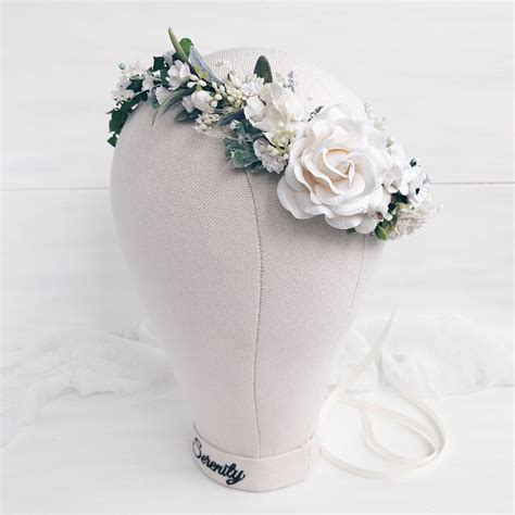 Floral crown Bridal flower crown Wedding flower crown