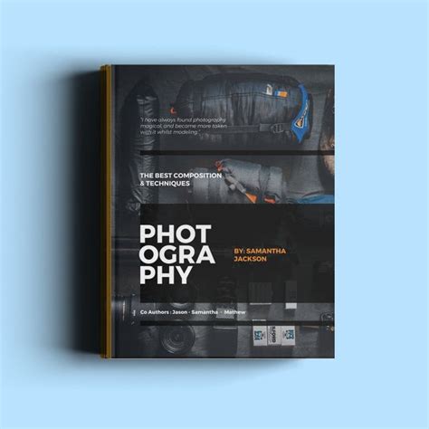 Download this high quality and easily editable Photography Book Cover template designed in ...