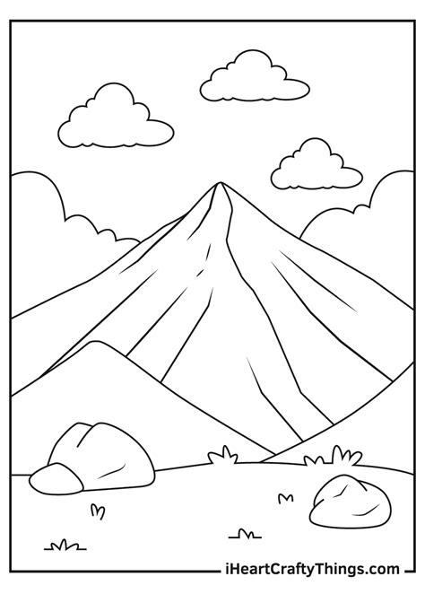 Free Printable Mountain Template - Printable Form, Templates and Letter