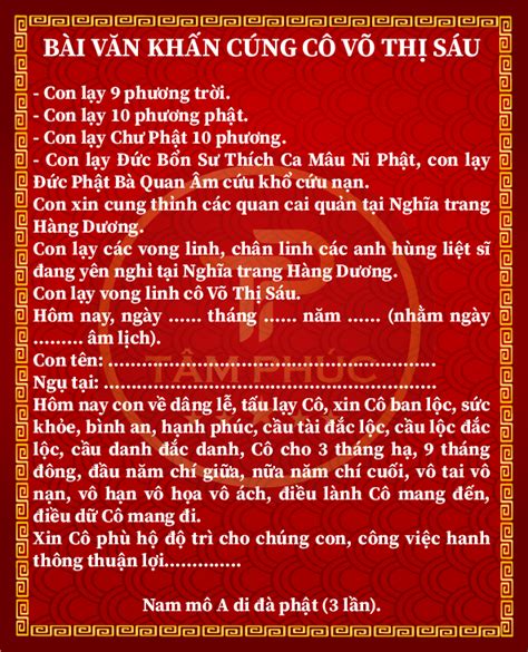 Bài văn khấn cô Sáu được nhiều người sử dụng nhất Côn Đảo - Đồ cúng Tâm Phúc