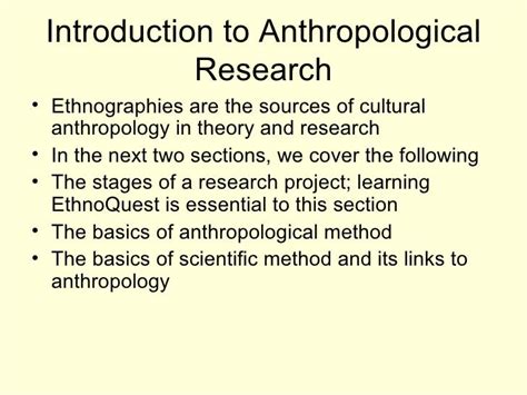 Anthropological Research