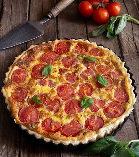Cheese and Tomato Quiche Recipe - An Italian in my Kitchen