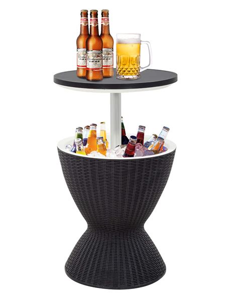 Buy Cool Bar Cooler Table Outdoor Patio Furniture and Hot Tub Side Table 3in1 All-Weather Cool ...