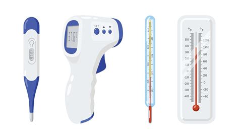 various types of thermometer tools for measuring body temperature 14194151 Vector Art at Vecteezy