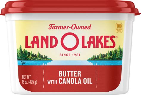 Land O Lakes Butter with Canola Oil, 15 oz. - Walmart.com - Walmart.com