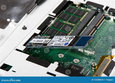 SSD Connected To M. 2 Type Slot Editorial Stock Image - Image of extend, closeup: 125388434