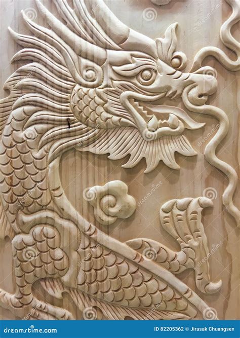 Dragon Wooden Carving Wood Chinese Year New Sign Symbols Religion ...