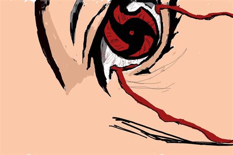 Itachi crying blood by EymBee on DeviantArt