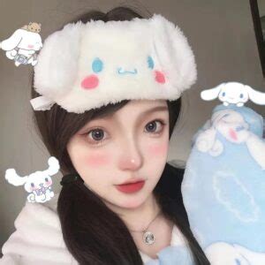 Cinnamoroll Eye Mask | Cute Plush Face Mask Relieve Fatigue