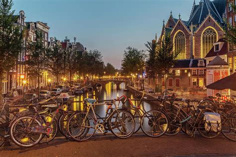 The Keizersgracht Canal, With Bicycles by Buena Vista Images