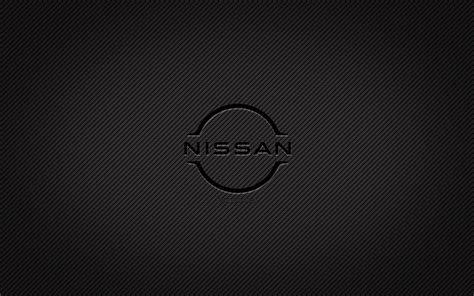 Download wallpapers Nissan carbon logo, 4k, grunge art, carbon ...