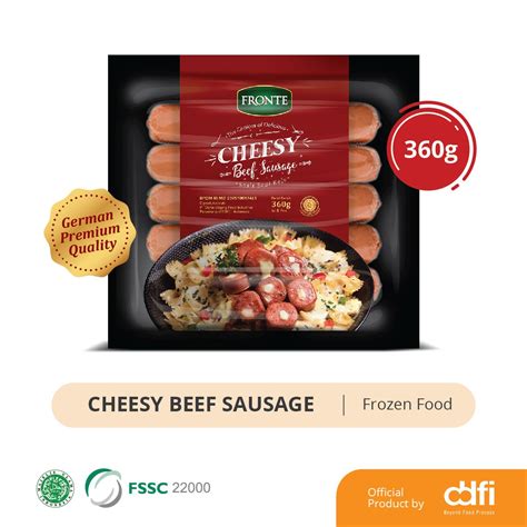 Jual Sosis Bakar Fronte Cheesy Sausage 360gr - Glomart Official Store ...