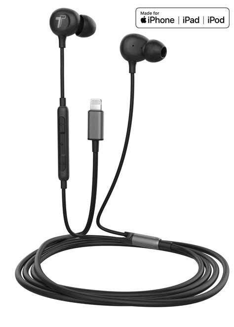 Thore iPhone Earbuds (Apple MFi Certified) Lightning In Ear Earphones ...