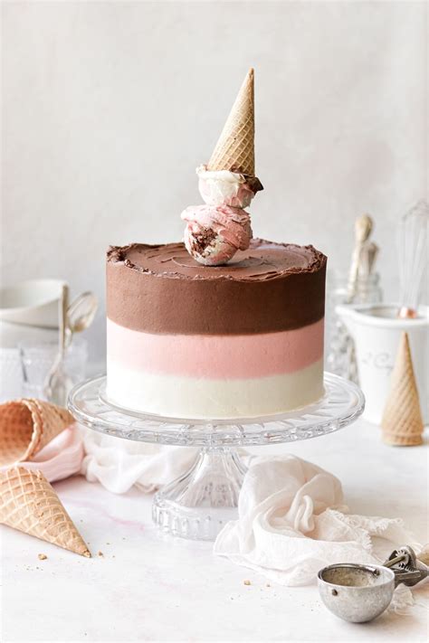 High Altitude Neapolitan Cake - Curly Girl Kitchen