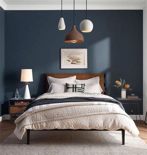 Cascade Nightstand | Rejuvenation | Dark accent walls, Home decor bedroom, Simple bedroom