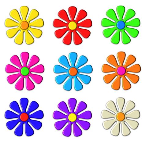 Free Stock Photo 9075 colourful 3d flowers | freeimageslive