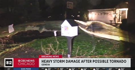 Heavy storm damage after possible tornado in Chicago suburb - CBS Chicago