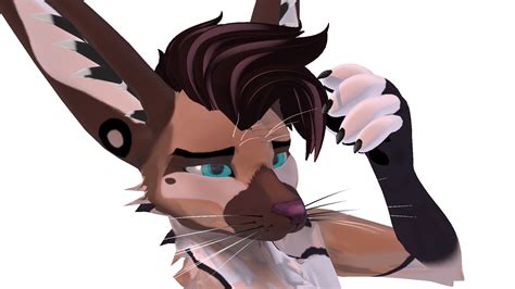 VRCHAT - Furry Deluxe hair | By AidenFur | VRCArena