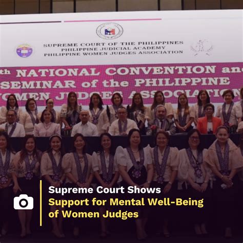 Supreme Court Shows Support for Mental Well-Being of Women Judges - Supreme Court of the Philippines