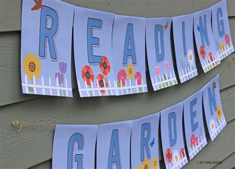 Reading Garden Banner // Classroom Banner - Etsy