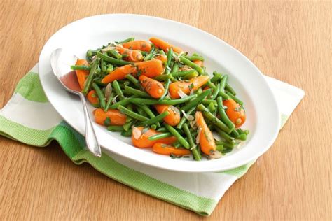 French-style beans and carrots