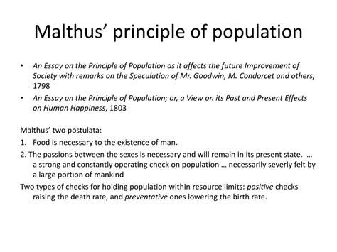 PPT - Ricardo and Malthus PowerPoint Presentation - ID:445401