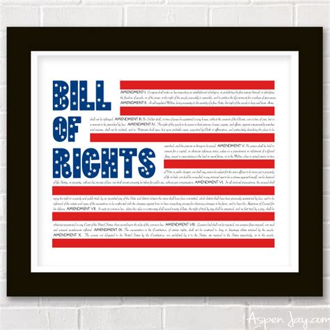 Free Bill of Rights Printable - Aspen Jay